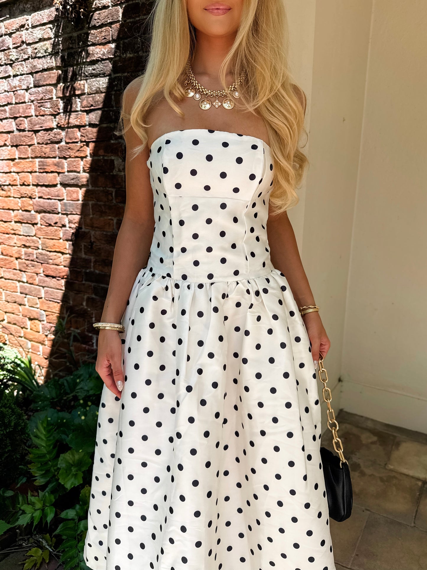 Polka Dot Charm Midi Dress