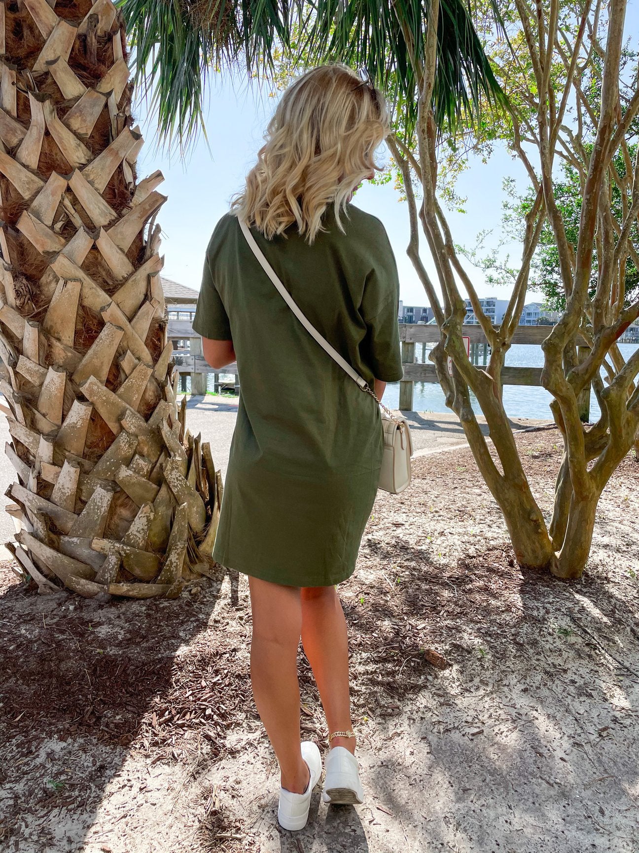 Olive T-Shirt Dress