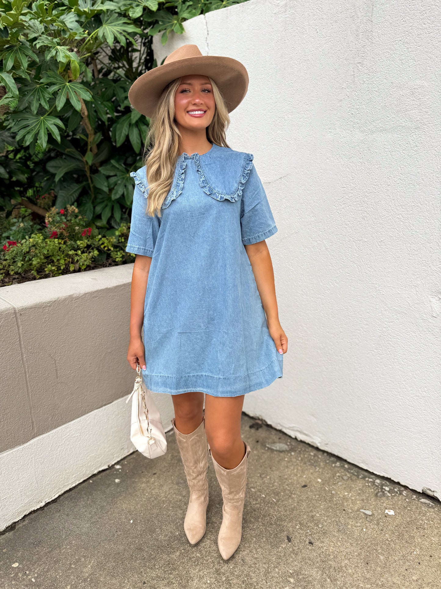 Dusty Skies Denim Dress