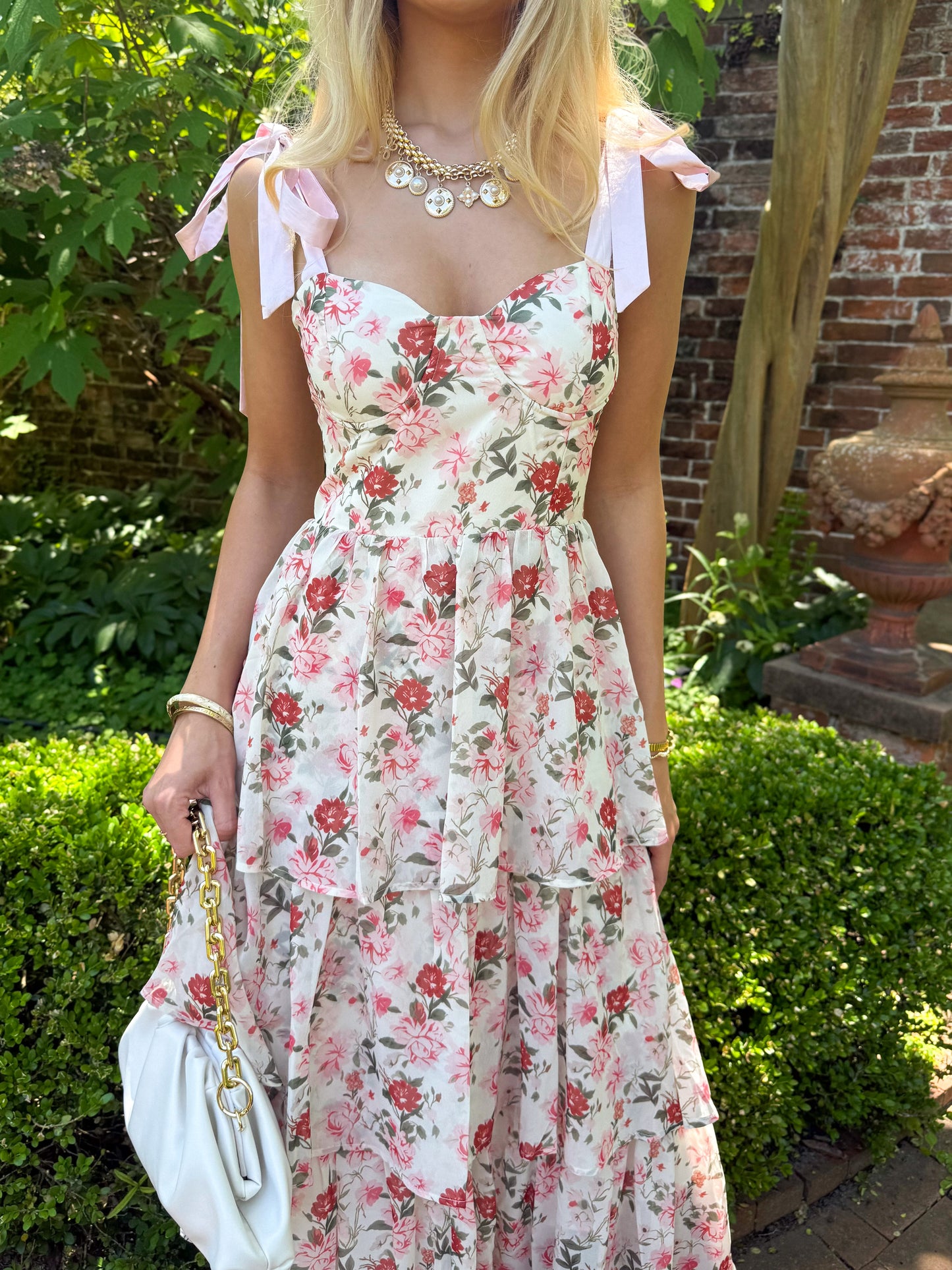 Stay Sweet Floral Tiered Maxi Dress
