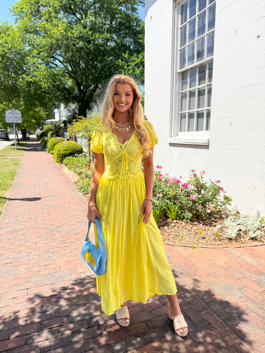 Delicate Daydream Yellow Dress