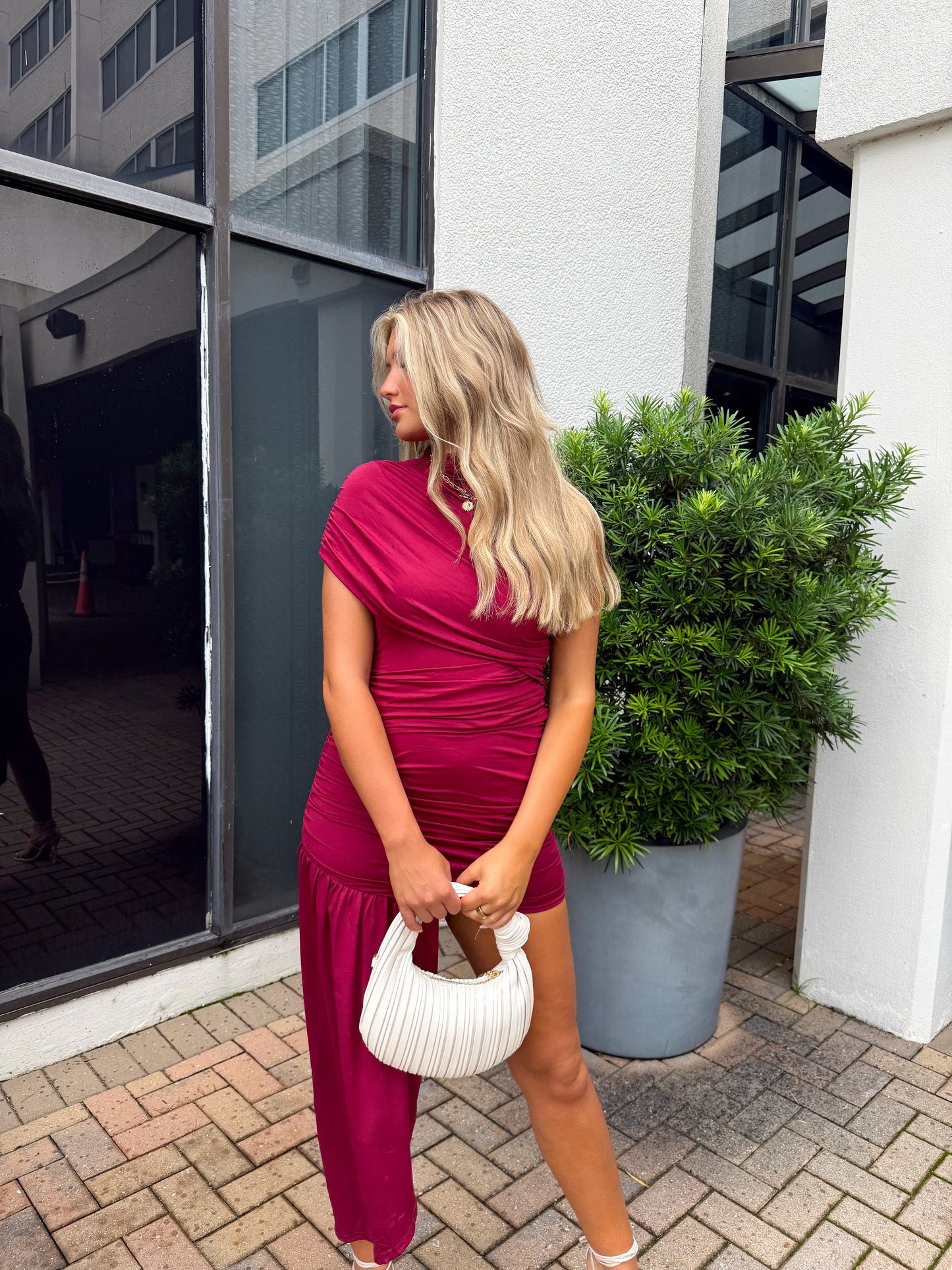 Wine Twist Mini Dress