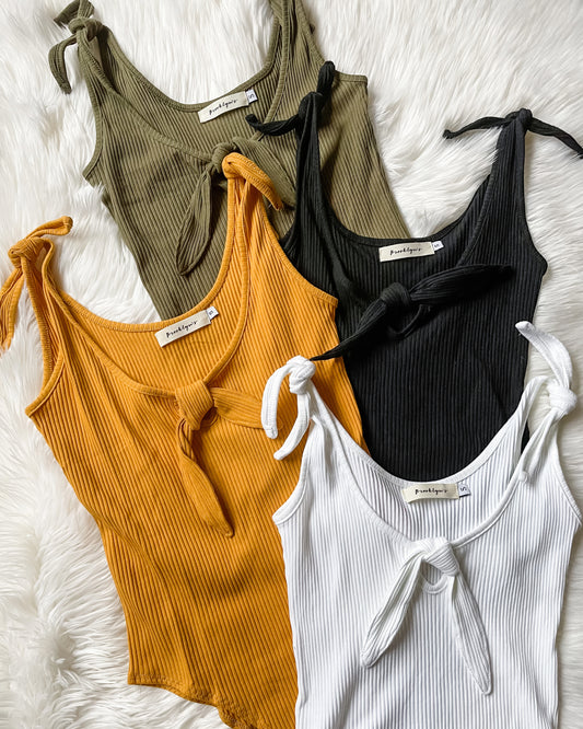 Keely Ribbed Bodysuit: 4 Colors - Brooklyn's Boutique