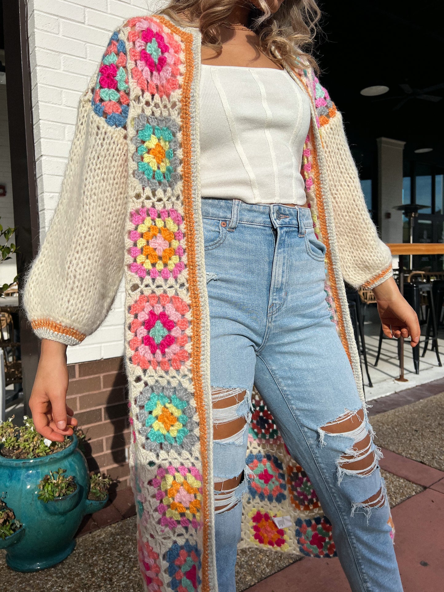 Something About You Knit Cardigan: Ivory PREORDER