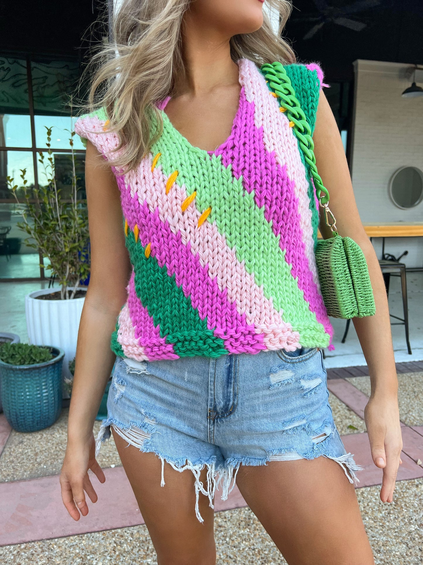 Time And Place Crochet Tank